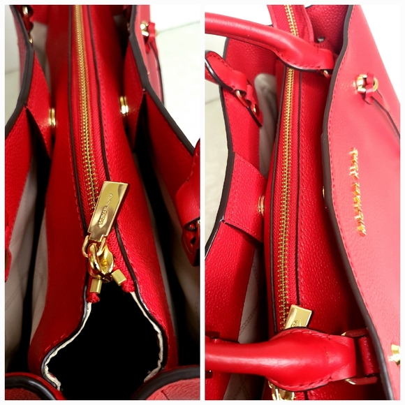 Michael Kors Red Shoulder Hand Bag - Picture 6 of 11